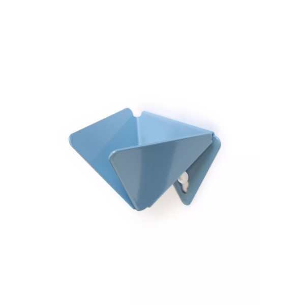 Patère géométrique Avec Ceci bleue 