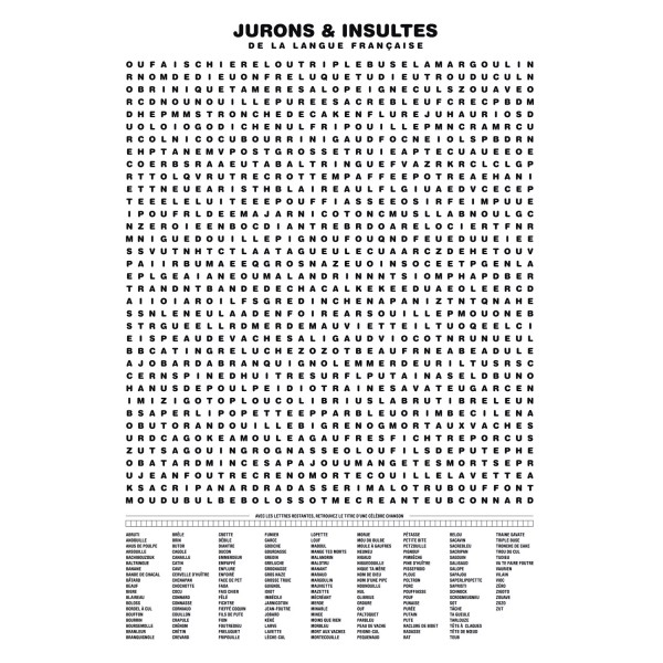 Affiche compilation des insultes et jurons La Majorette à Moustache