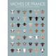 Affiche vache de France La Majorette à Moustache