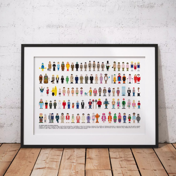 Affiche vestiaire de film célèbre La Majorette à Moustache