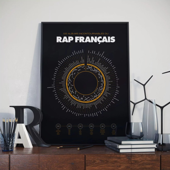 Affiche rap français La Majorette à Moustache