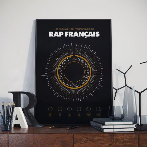 Affiche rap français La Majorette à Moustache