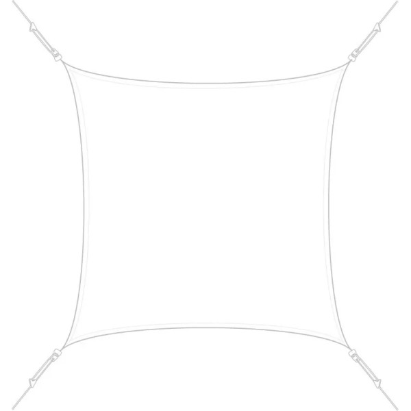 Voile d'ombrage carrée 3x3m Easy Sail