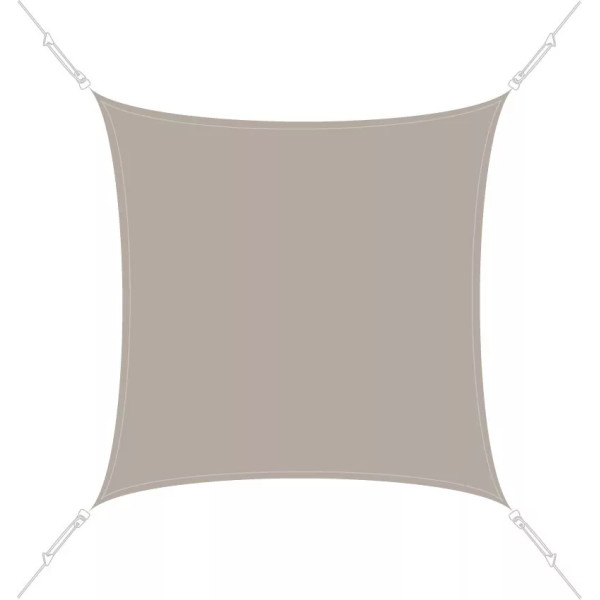 Voile d'ombrage carrée 3x3m Easy Sail