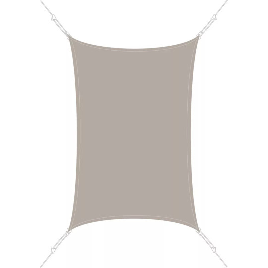 Voile d'ombrage rectangle 3x4,5m Easy Sail
