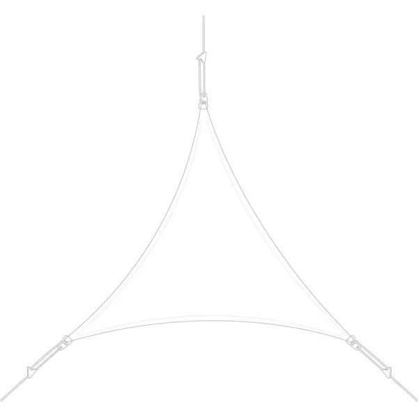 Voile d'ombrage tiangle 4x4x4m Easy Sail