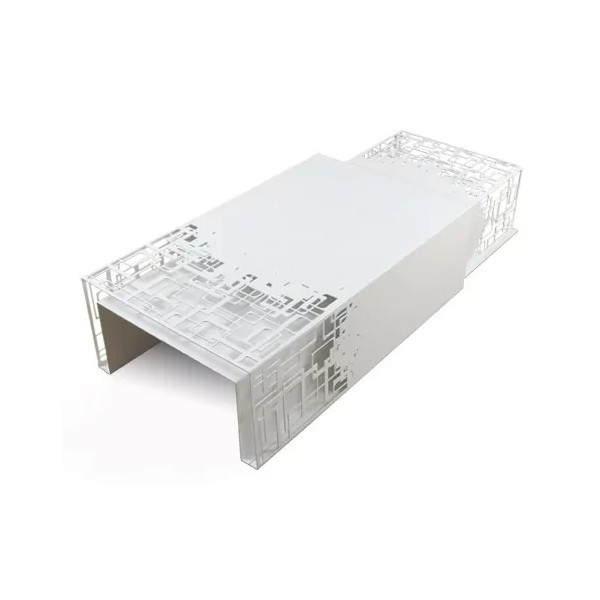 Table basse et gigogne blanche en acier Coco&Co