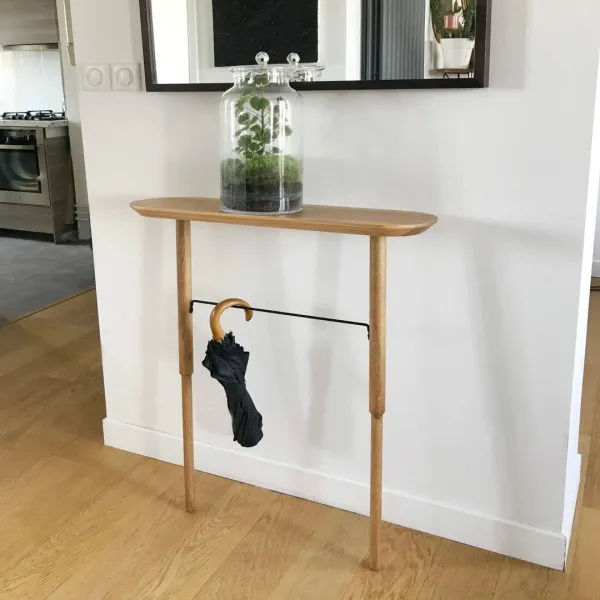 Console REINE MERE en chêne 74x25x90cm