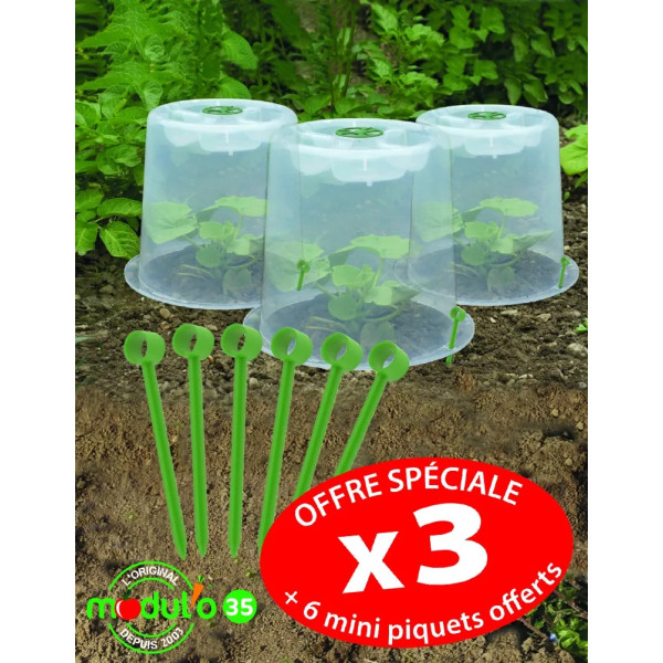 Lot de 3 Cloches Modul'o 35 à forcer - MV INDUSTRIE