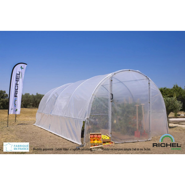 Serre avec portes 18m² Richel - MV INDUSTRIE