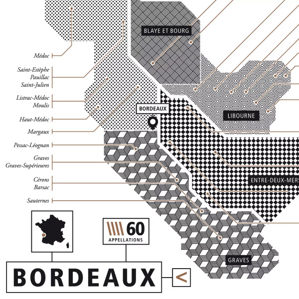 Affiche vignobles Français La majorette à Moustache