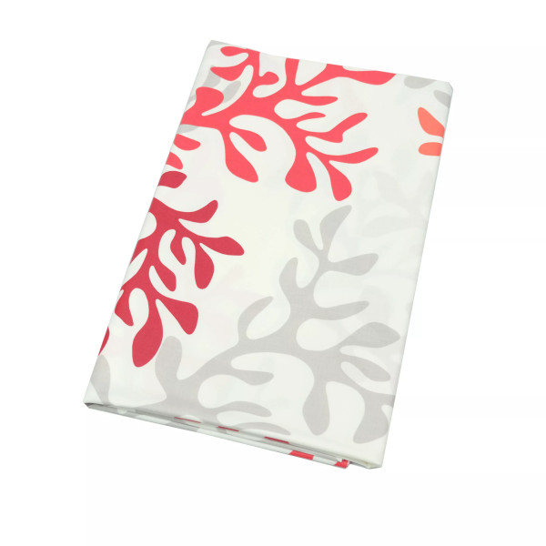 Nappe enduite Corail rouge - Fleur de Soleil