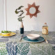 Nappe enduite Feuilles vertes - Fleur de Soleil