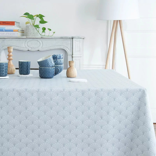 Nappe enduite Papyrus gris - Fleur de Soleil