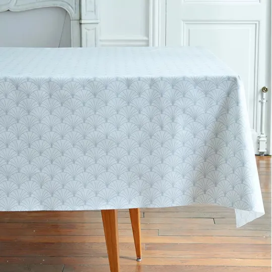 Nappe enduite Papyrus gris - Fleur de Soleil