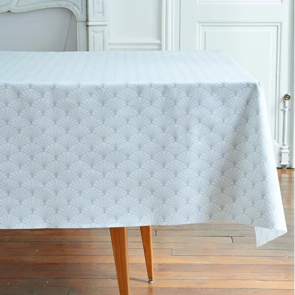 Nappe enduite Papyrus gris - Fleur de Soleil