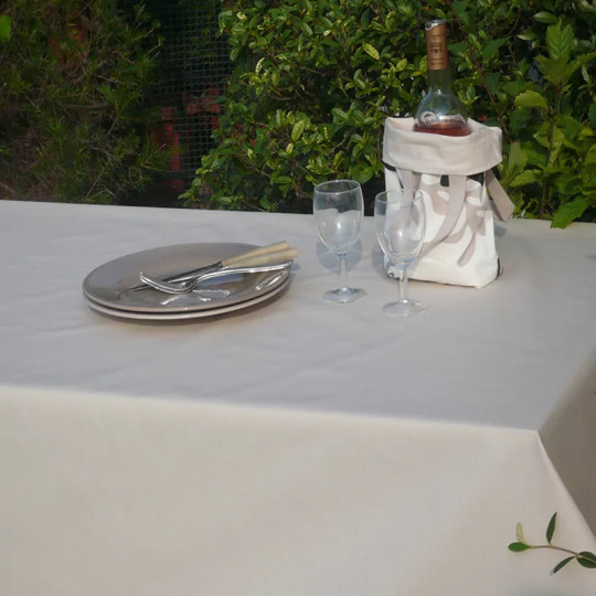 Nappe enduite Unie sable - Fleur de Soleil