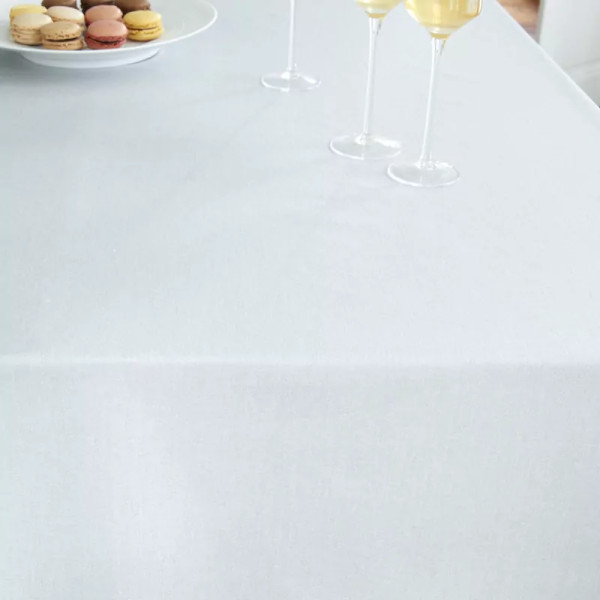 Nappe enduite Unie gris pastel - Fleur de Soleil
