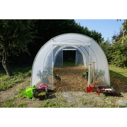 Serre MV INDUSTRIE Richel 18m² à portes zippées