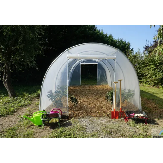 Serre MV INDUSTRIE Richel 18m² à portes zippées