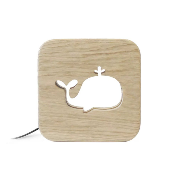 Veilleuse en bois Baleine - Gone's