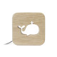 Veilleuse en bois Baleine - Gone's