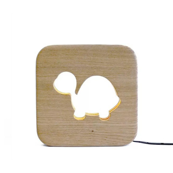 Veilleuse en bois Tortue - Gone's