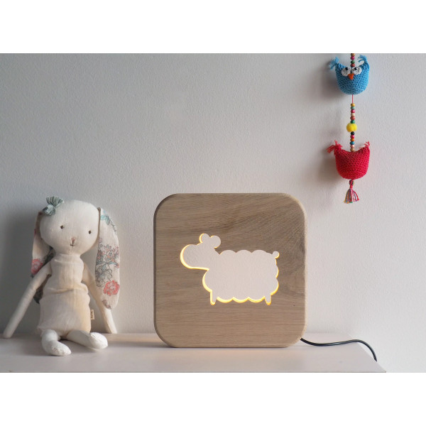 Veilleuse en bois Mouton - Gone's