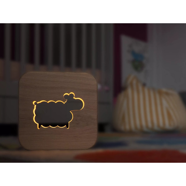 Veilleuse en bois Mouton - Gone's