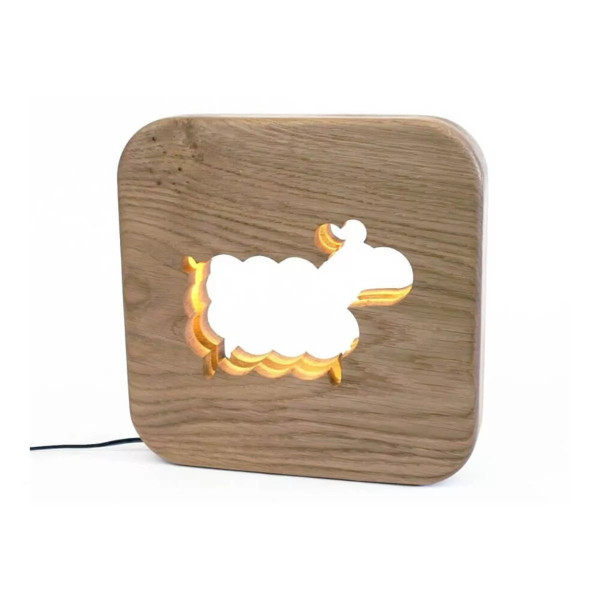 Veilleuse en bois Mouton - Gone's