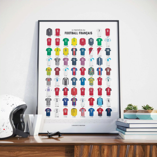 Affiche "Le panthéon du football français" La Majorette à Moustache