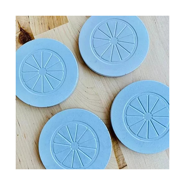 Sous-verres en béton "Limonade" - Paname Workshop