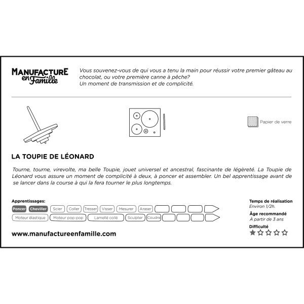 La toupie de Léonard - Manufacture en Famille