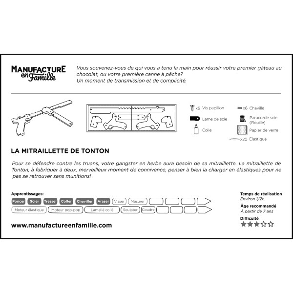 La mitraillette de Tonton - Manufacture en Famille