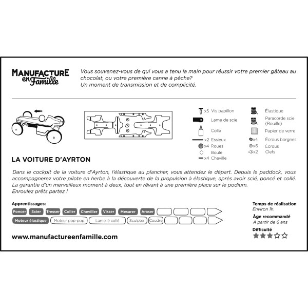 La voiture d'Ayrton - Manufacture en Famille