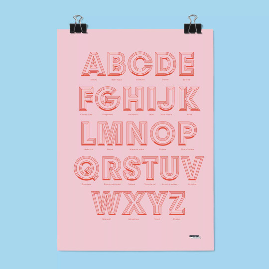 Abcdaire - Affiche jurons et insultes enfant