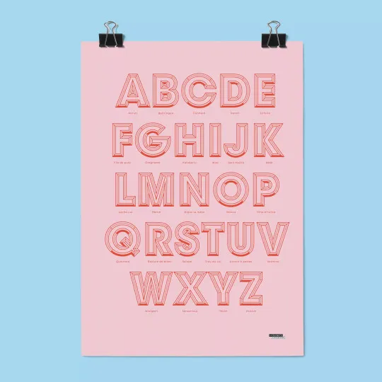 Abcdaire - Affiche jurons et insultes enfant