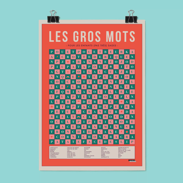 Affiche jurons et insultes pour enfant