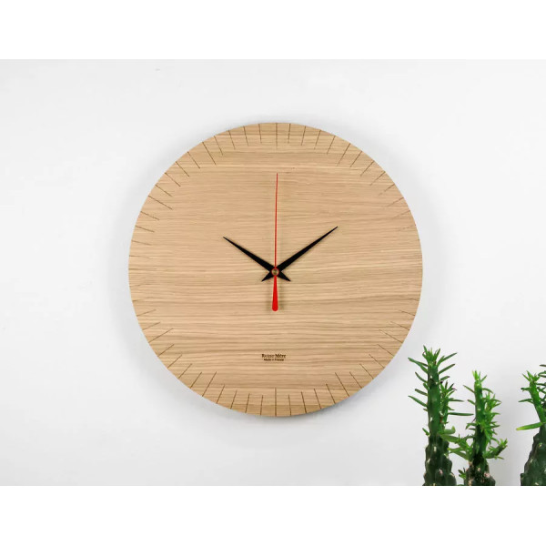 Horloge murale en chêne Austerlitz - Reine Mère