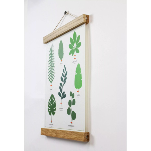 Porte affiche en bois - Reine Mère