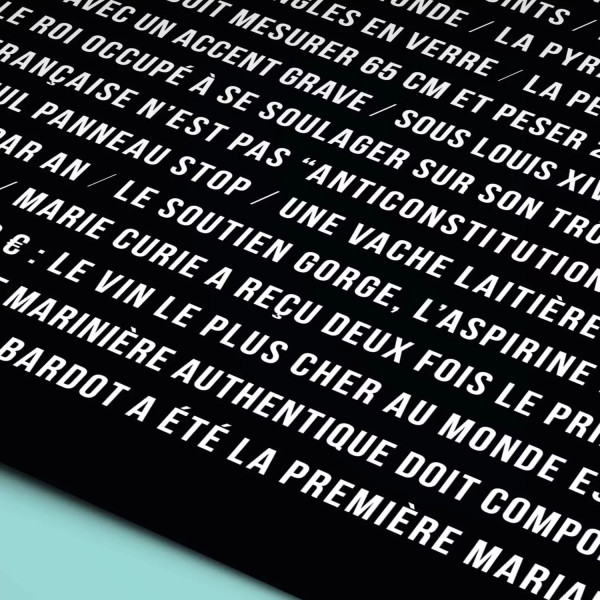 Affiche anecdotes sur la France - Miscellanées