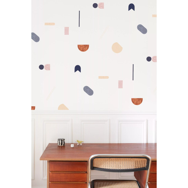 Papier peint Géométrie Cannelle - Season Paper