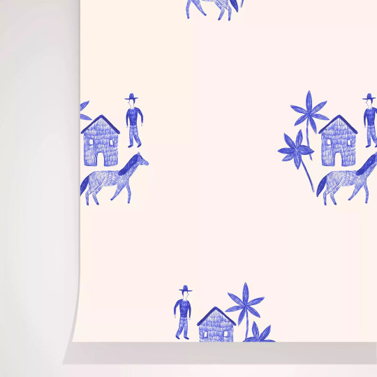 Papier peint motif Ranch - Season Paper