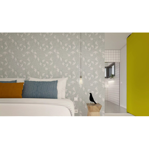 Papier peint ciel et oiseau - Season Paper