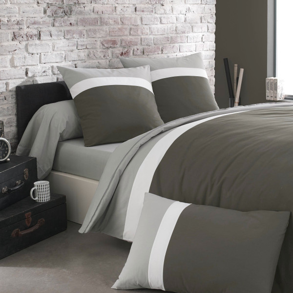 Taie d'oreiller ORIGIN FRANCE Méli Mélo en 100% coton - 4 coloris 3 tailles