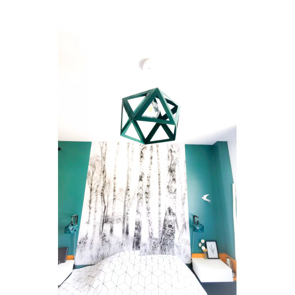 Suspension origami bleu - Leewalia