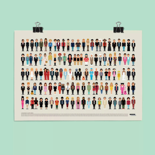 Affiche chanteurs français - La Majorette à Moustache