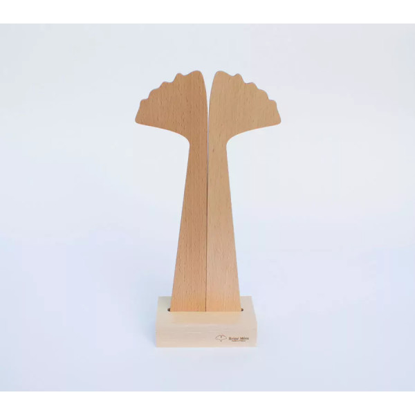 Couverts à salade en bois design - Reine Mère