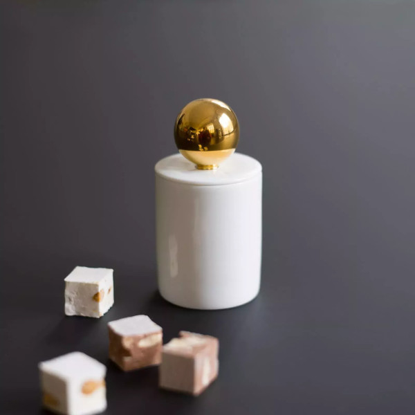 Sucrier en porcelaine blanche Maniériste - Extranorm