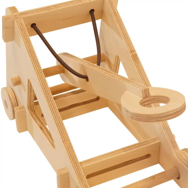Catapulte miniature à fabriquer Plywood - Manufacture en Famille